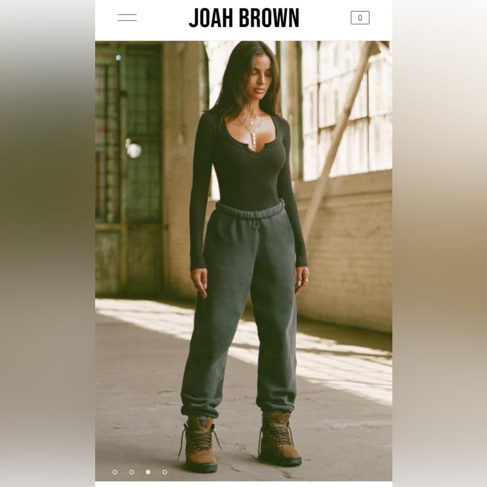 JOAH BROWN OVERSIZED JOGGERS